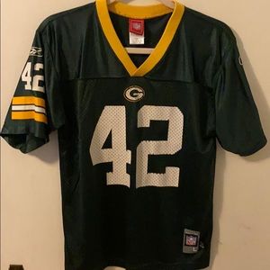 Green Bay Packers Men L Jersey #42 Sharper Reebok